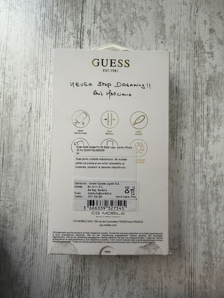 Case на GUESS за iphone 16 PRO