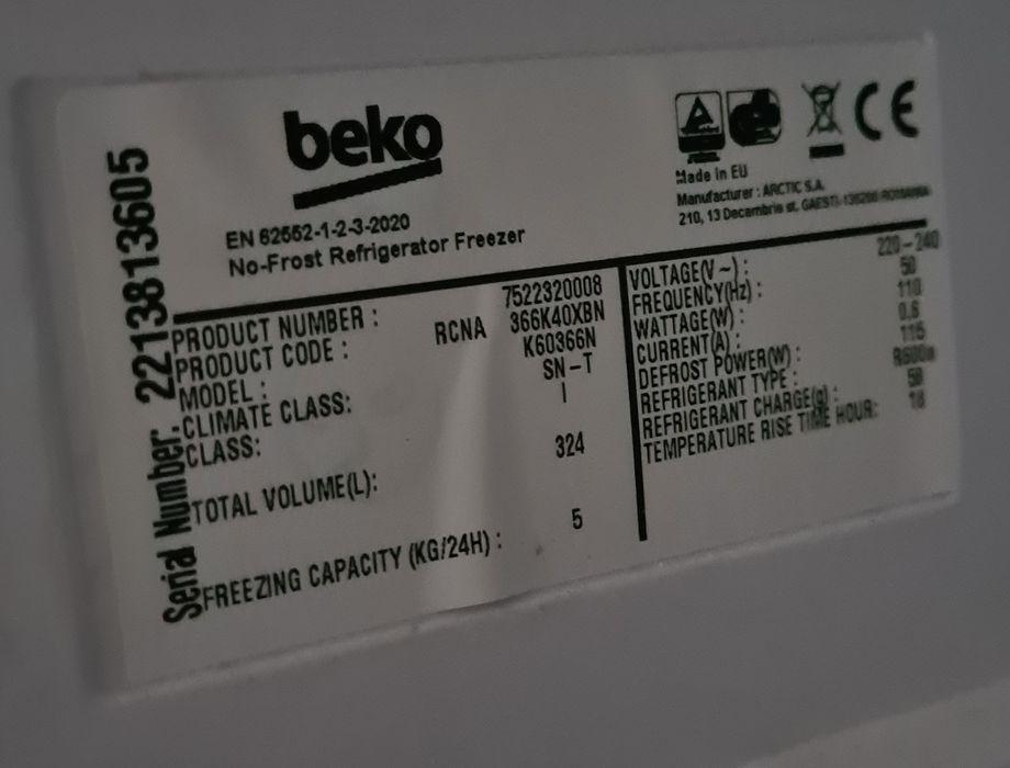 Combina frigorifica BEKO,Neo Frost.