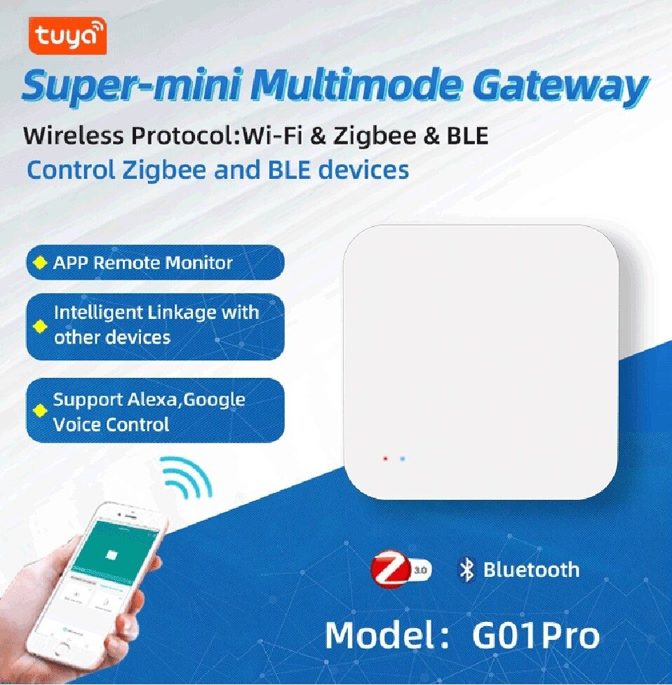 Tuya Smart WiFi Zigbee hub 3.0 - мултирежимен шлюз за автоматизация