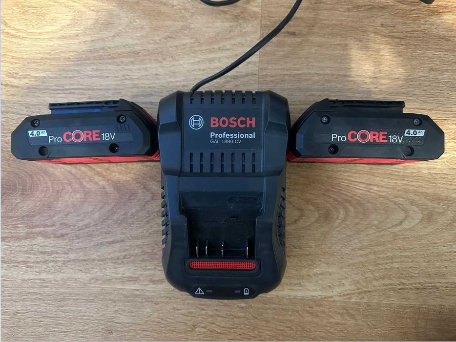 Incarcator Bosch GAL 1880 CV si acumulatori Bosch ProCORE 18V 4Ah