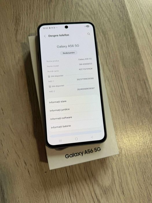Vand Sau Schimb Samsung Galaxy A56 5G Awesome Graphite 128Gb Dual Sim