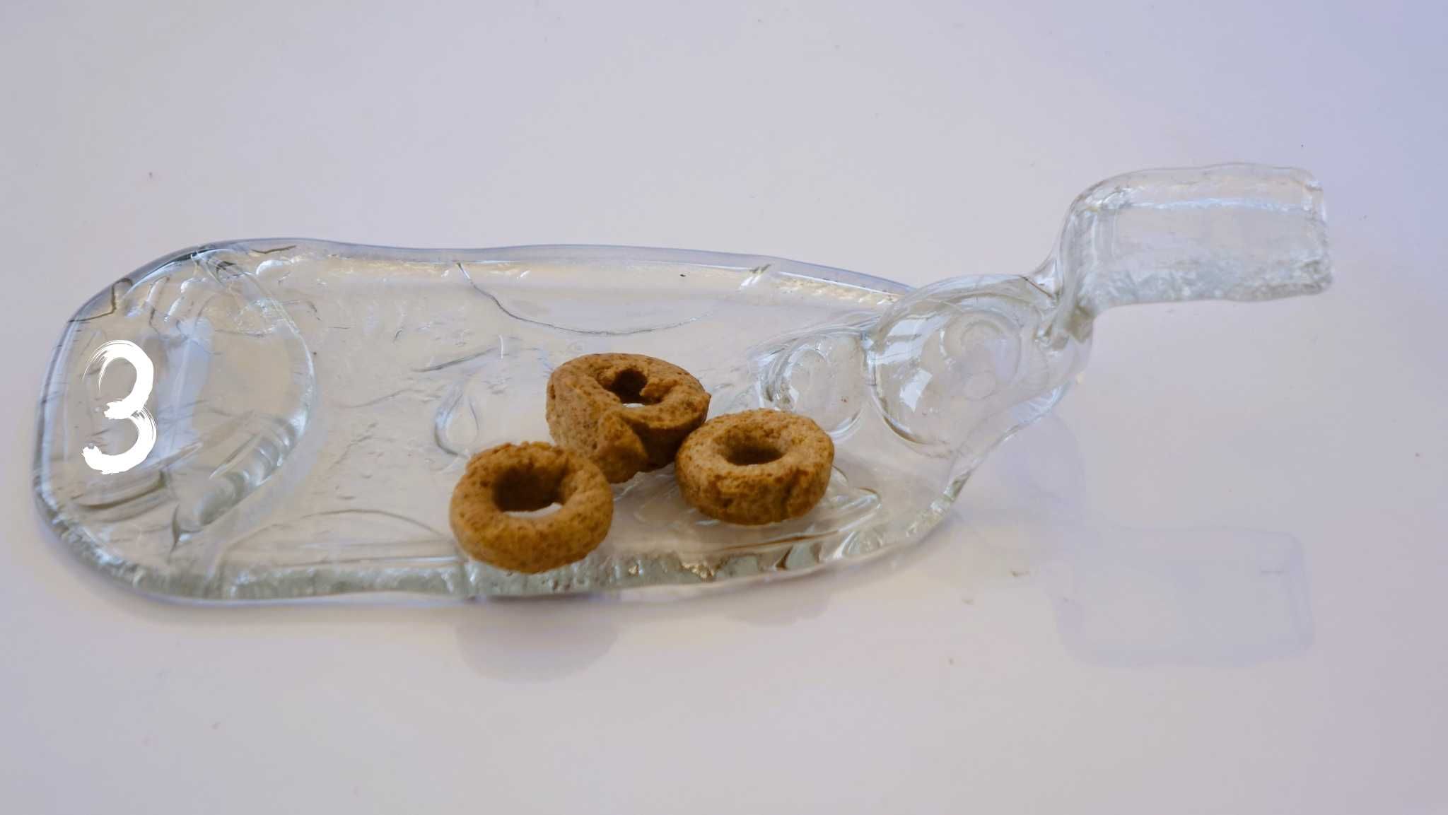 Уникален арт подарък, поднос/плато от разтопено шише, стъкло, upcycled