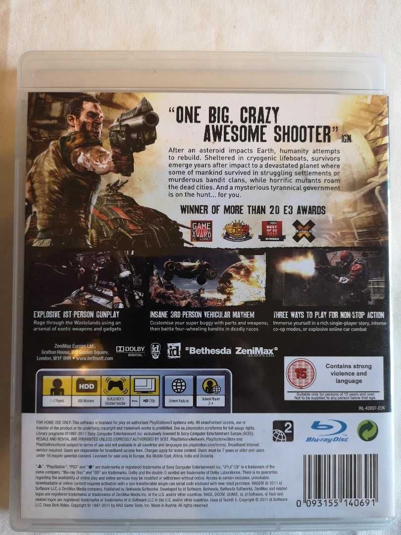 Joc Rage PS 3, shooter, playstation