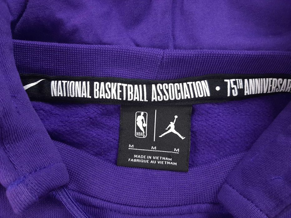 Jordan NBA Lakers 75th Anniversary - Оригинален мъжки суитшърт р-р M-L