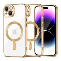 Кейс tech protect magshine magsafe за iphone 15 gold