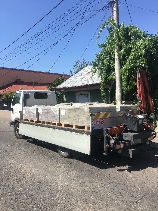 Transport MARFA camion cu macara