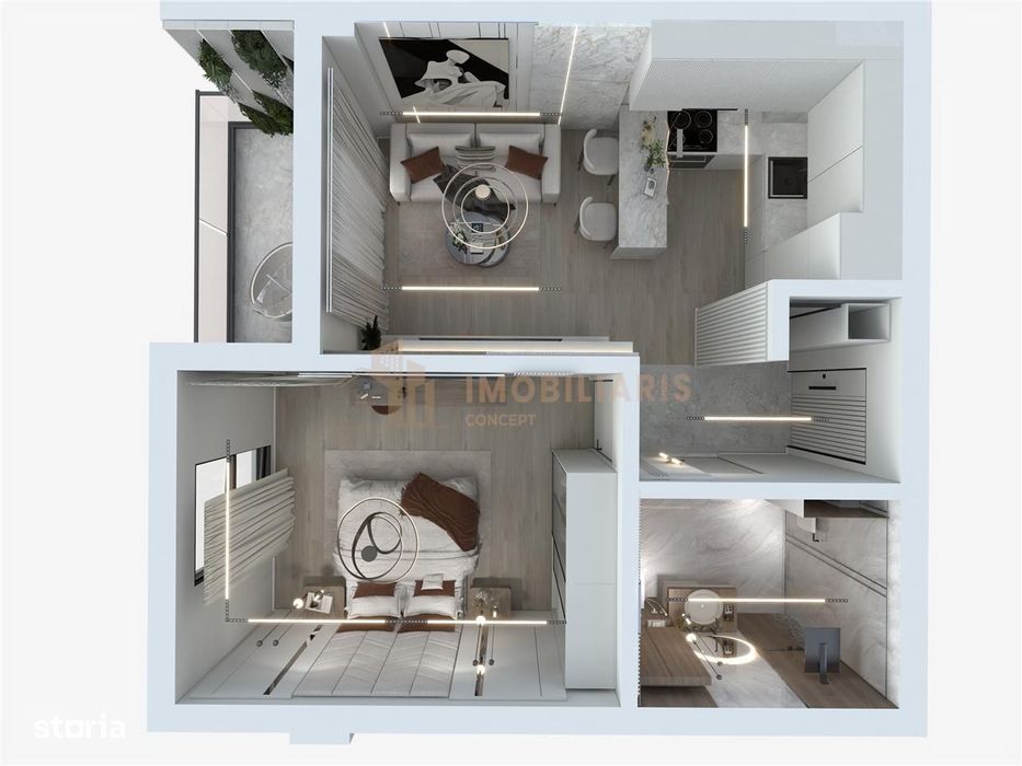 COMISION ZERO-Apartament 2  camere imobil nou zona Constantin Brancove