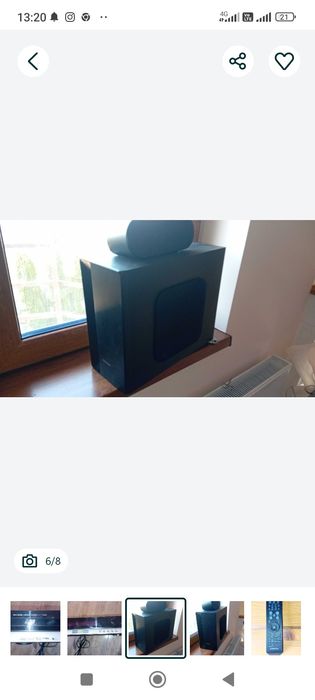 Vând sistem cu 4 boxe și tun de bass