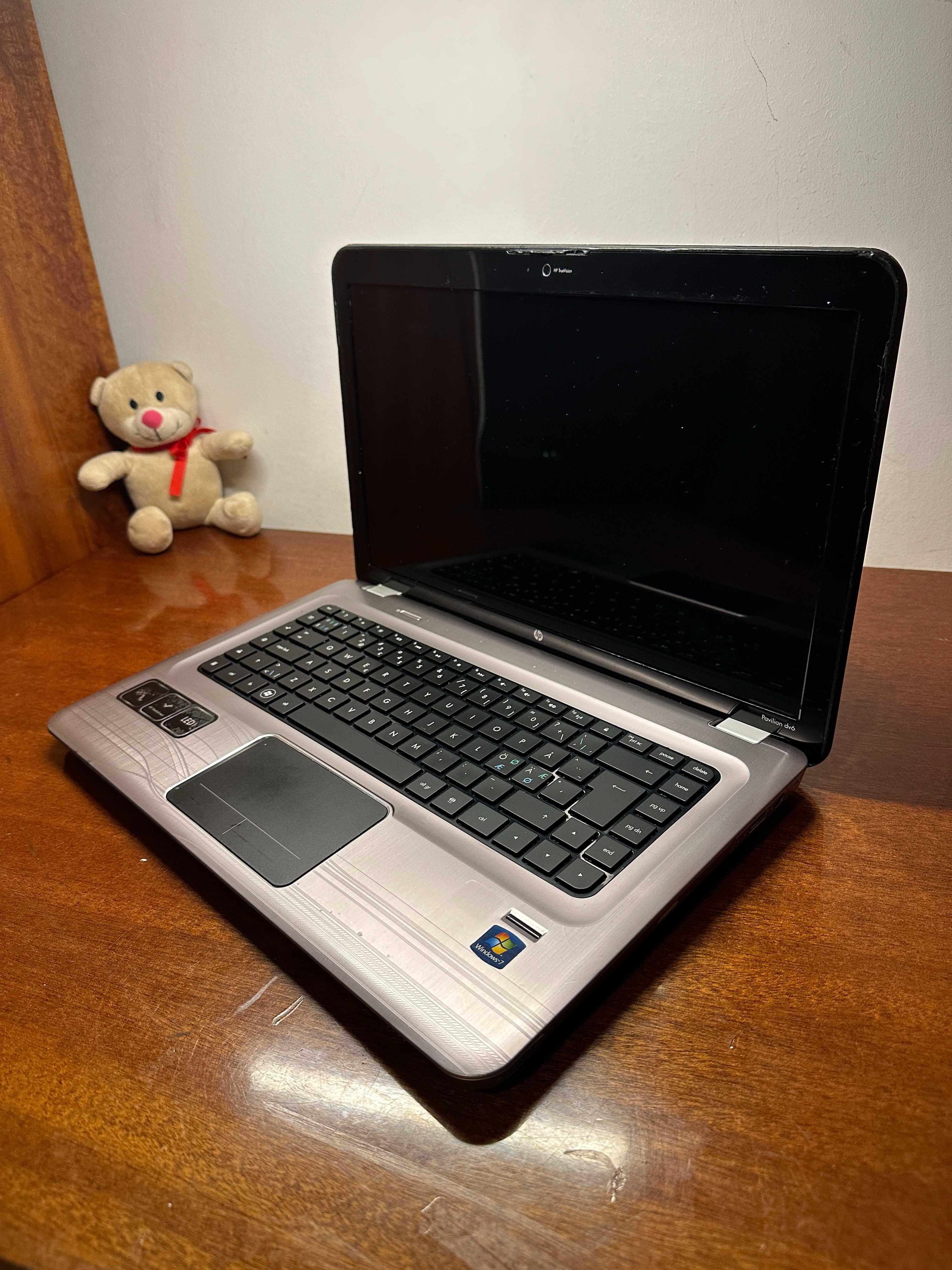 laptop hp dv6, amd athlon II, ram 4gb, hdd320, win 10