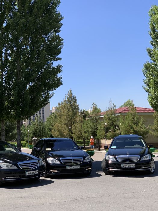 Кортеж Гулянка Прокат авто с водителем S500 W221 выписка с роддома