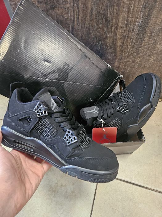 Маратонки Nike air jordan 4, black cat