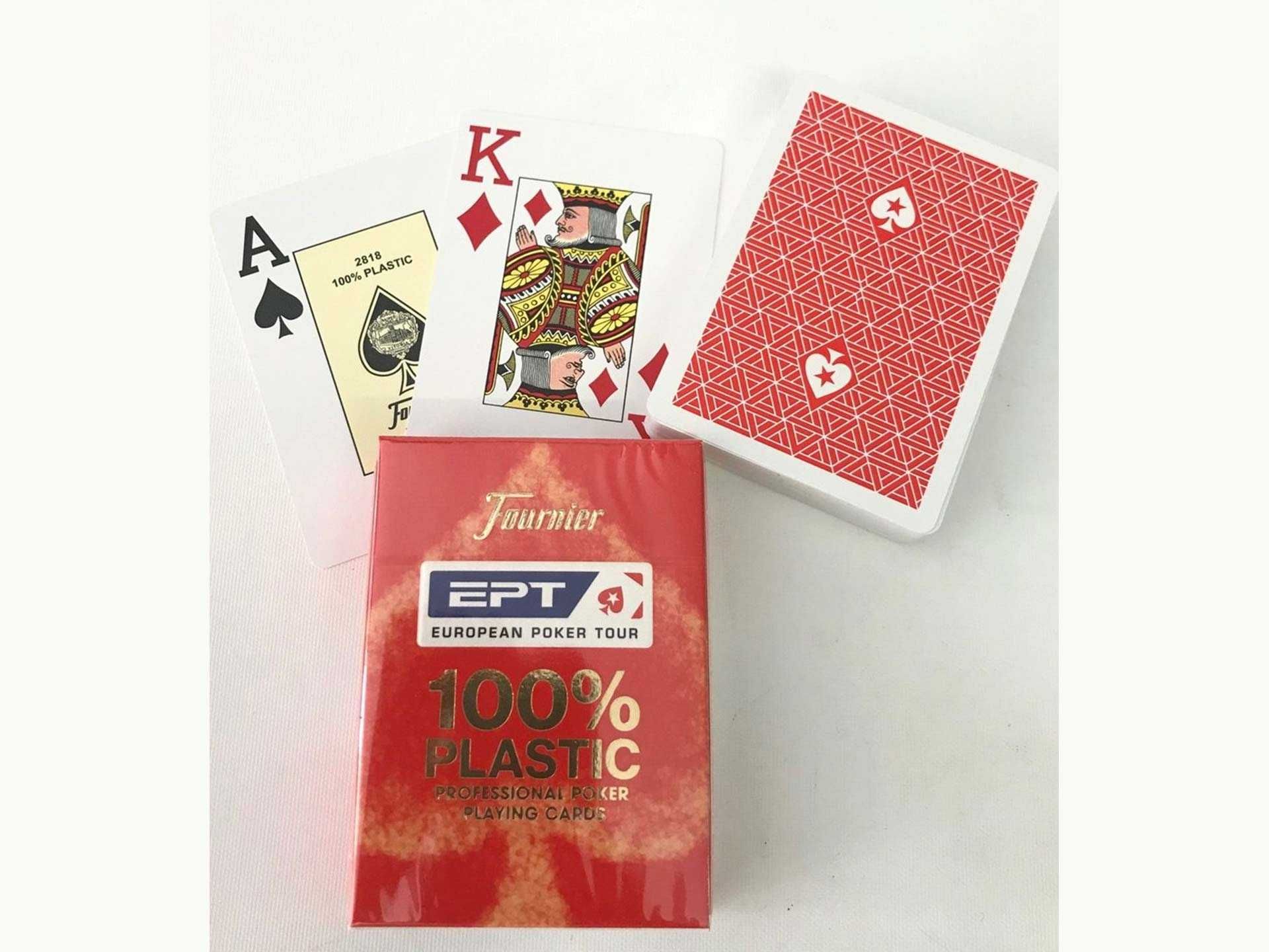 Карты для покера "EPT" 100% пластик - Блок