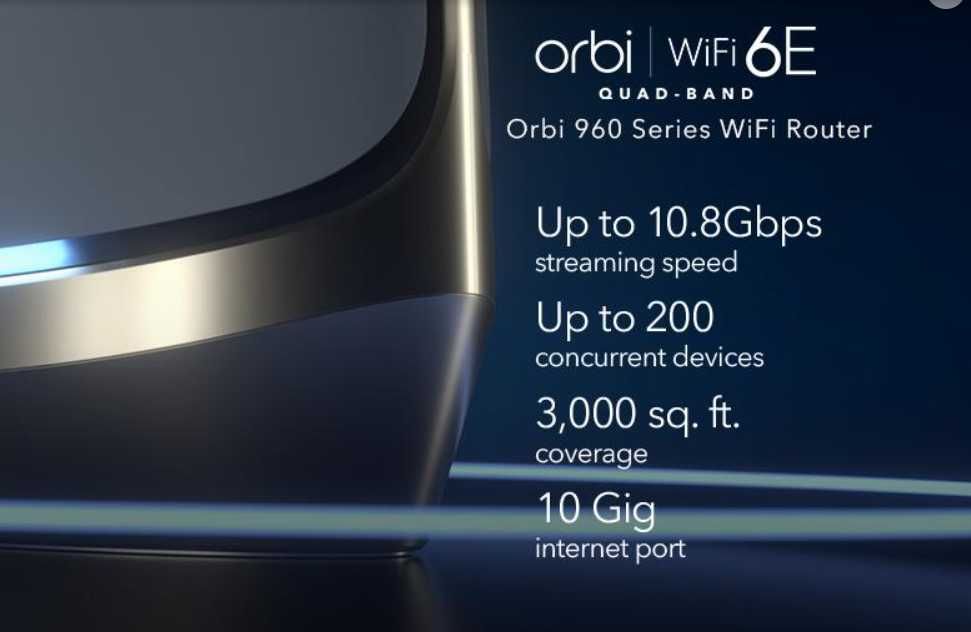 WiFi 6E роутер с масштабированием Netgear Orbi 960 AXE11000 (6GHz)