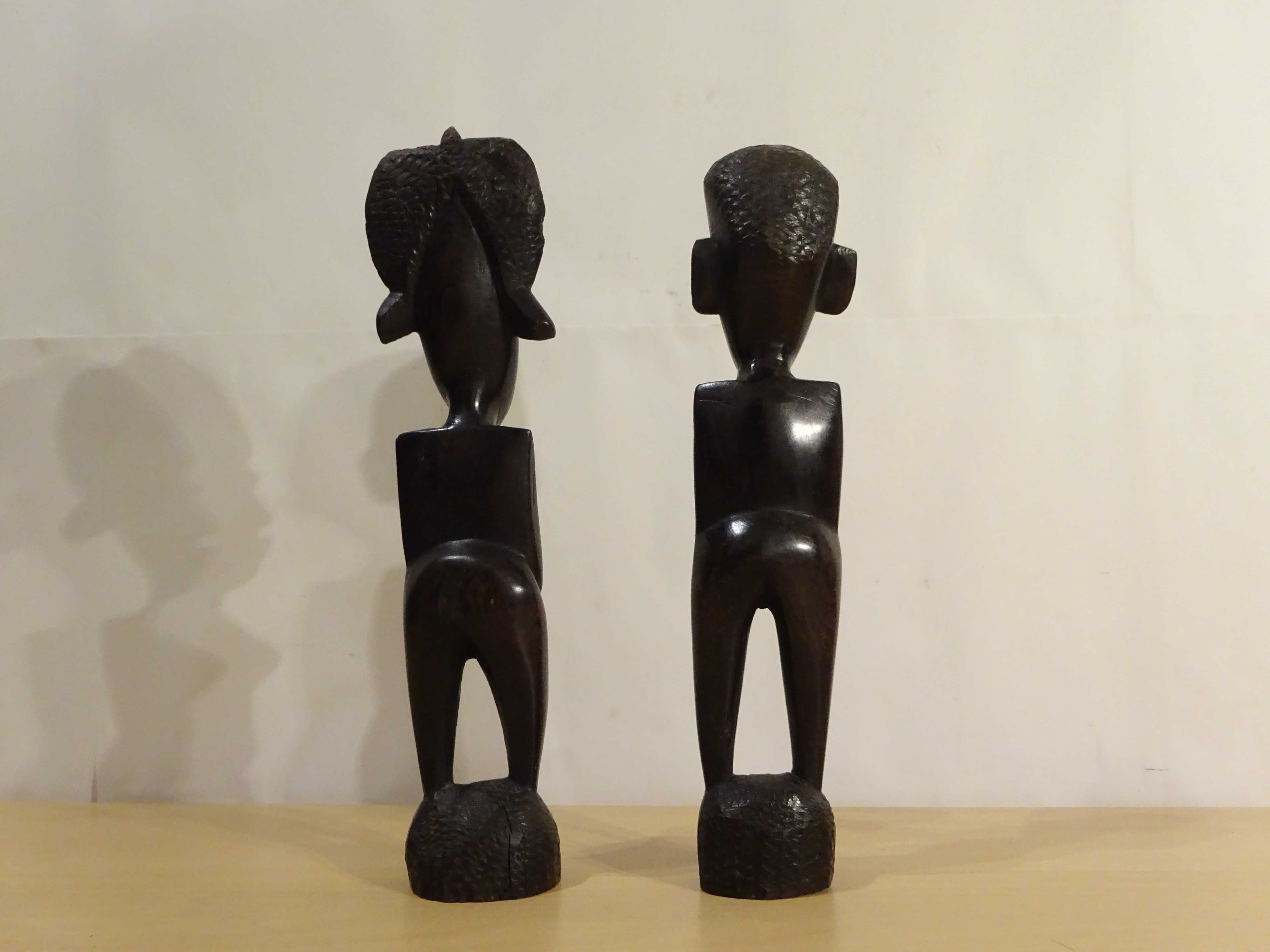 Statuete africane vechi ‘Cuplu’| lemn de abanos sculptat