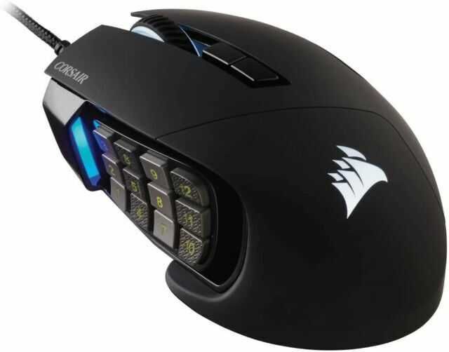 Mouse gaming Corsair Scimitar RGB ELITE,  MOBA - MMO - RTS