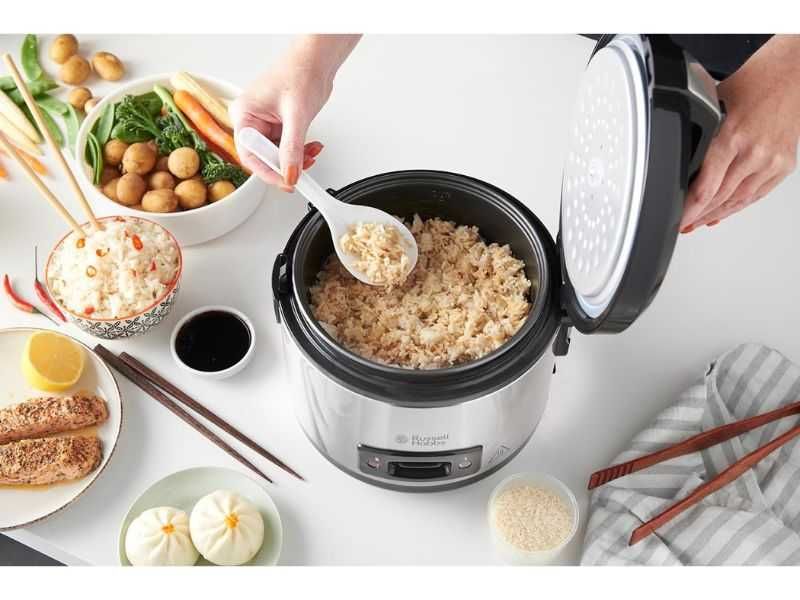 Оризоварка и Уред за Готвене с Пара 2 в 1 Russell Hobbs 27080-56