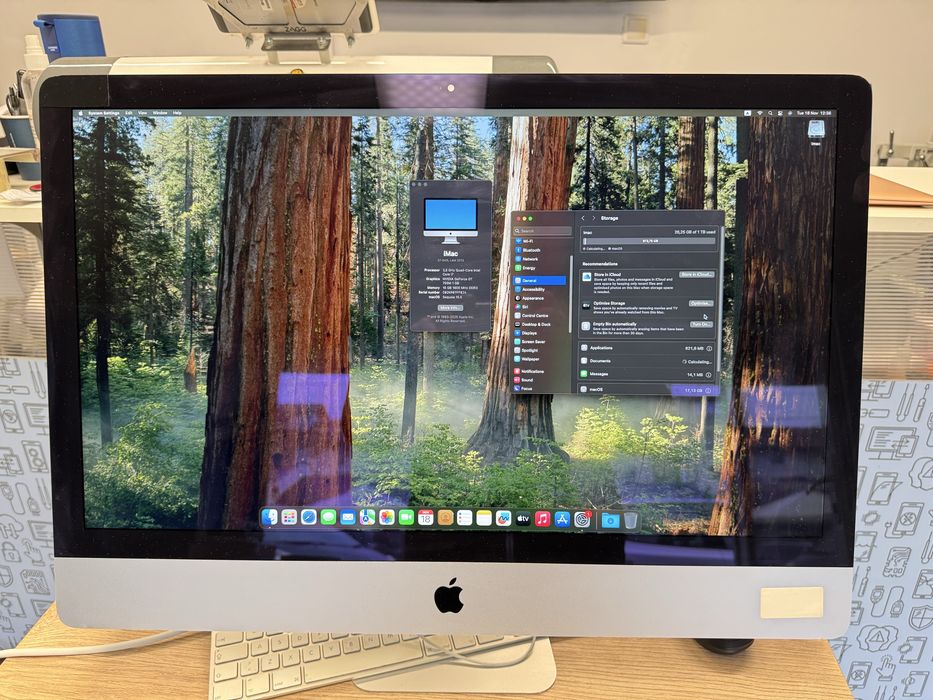 Imac 27” i7 16gb ssd 1TB Sequoia