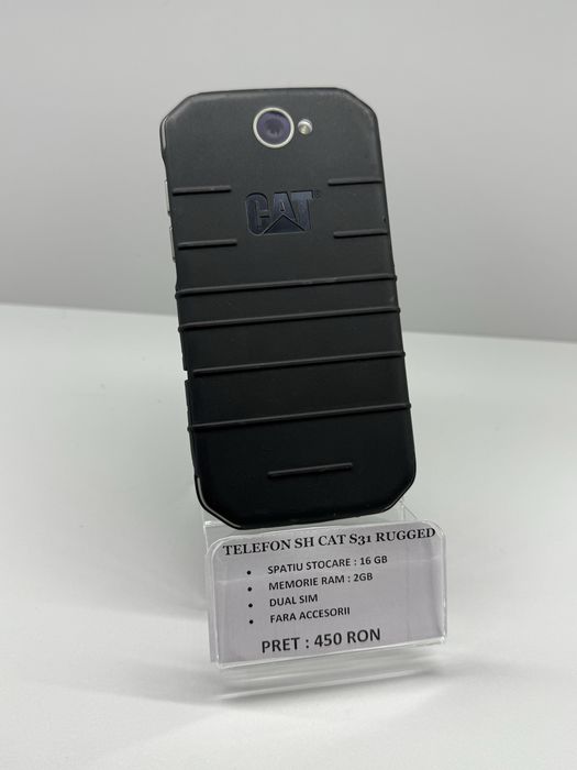 Telefon antishock Cat S31 Black 16GB