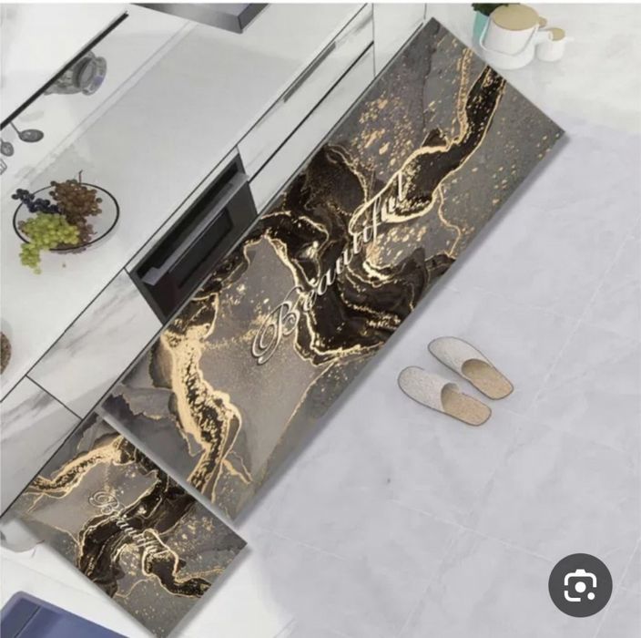 Комплект  водоустойчиви противоплъзгащи постелки за кухня