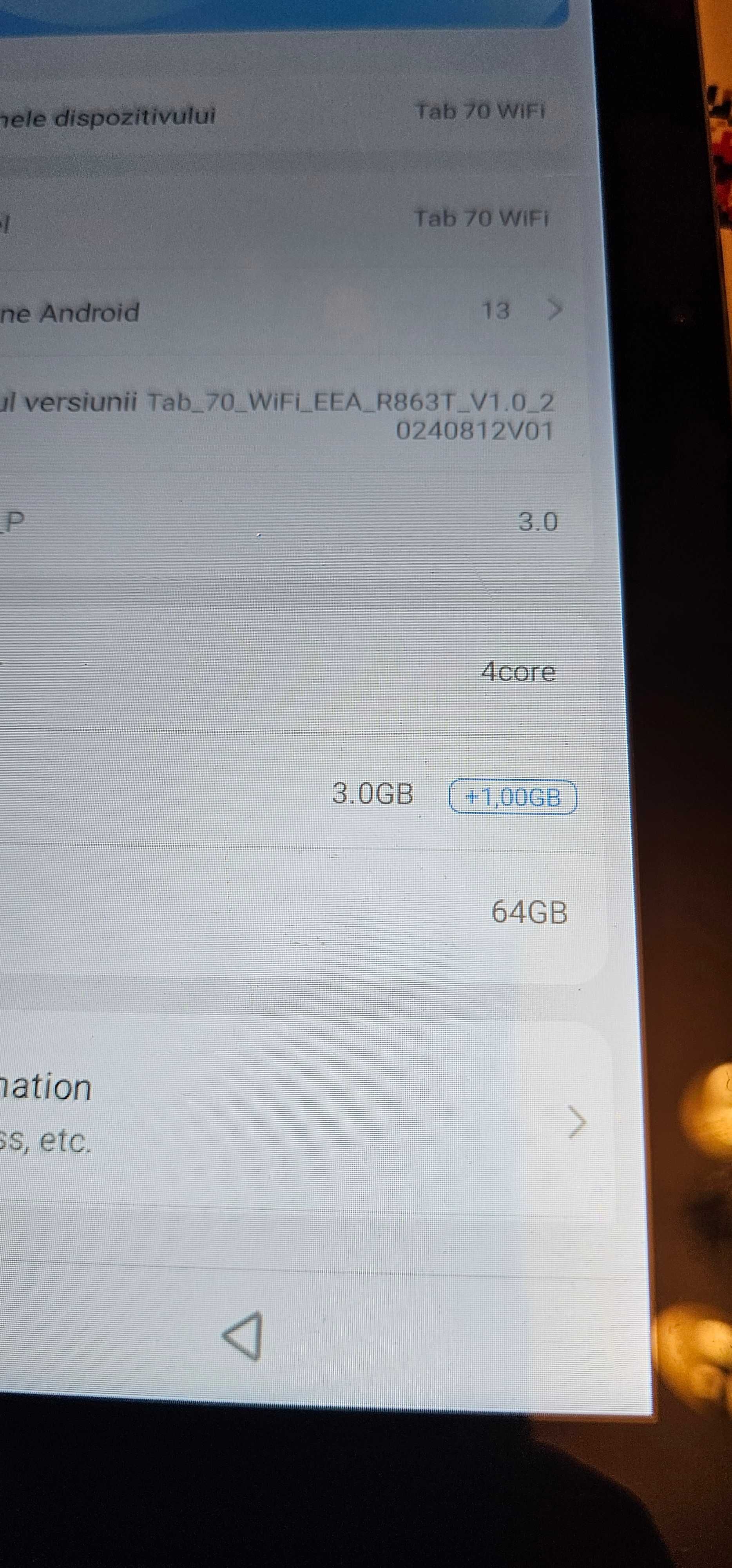 Tableta Blackview TAB 70, 3gb ram 64 rom
