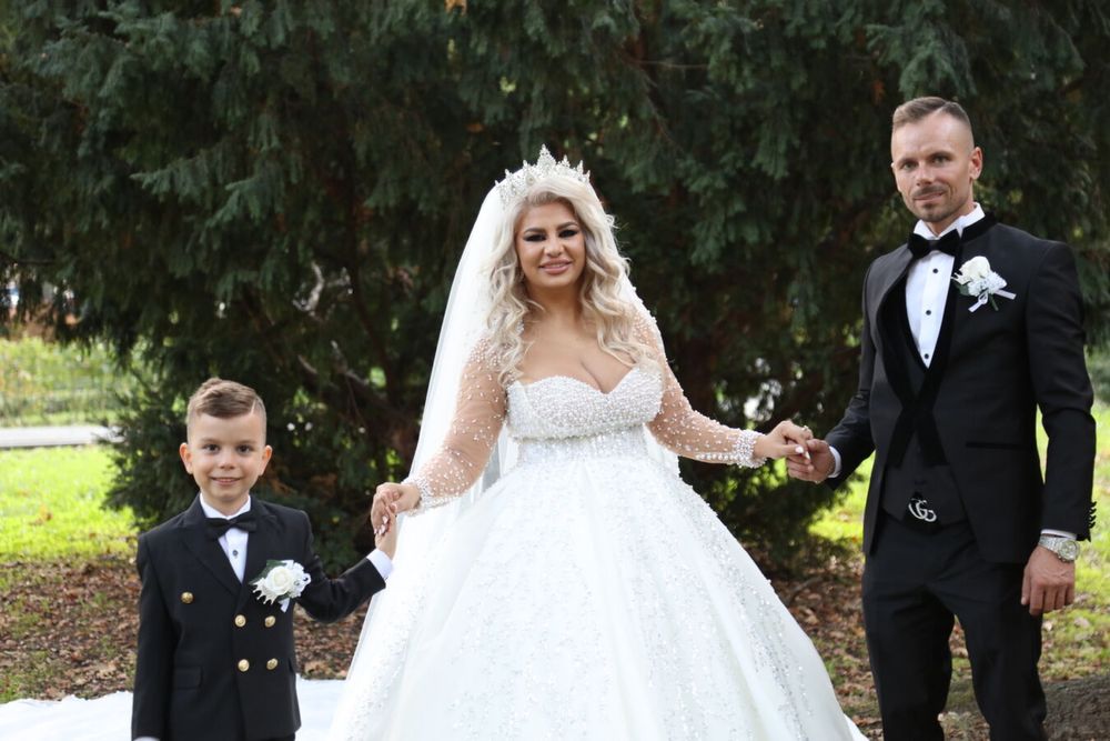 Rochie de mireasa printesa facuta la comanda + 2 voaluri cadou