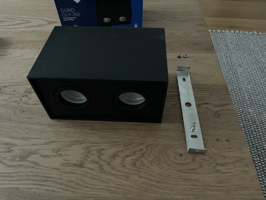 Plafoniere, dublu spot Kanlux negru mat