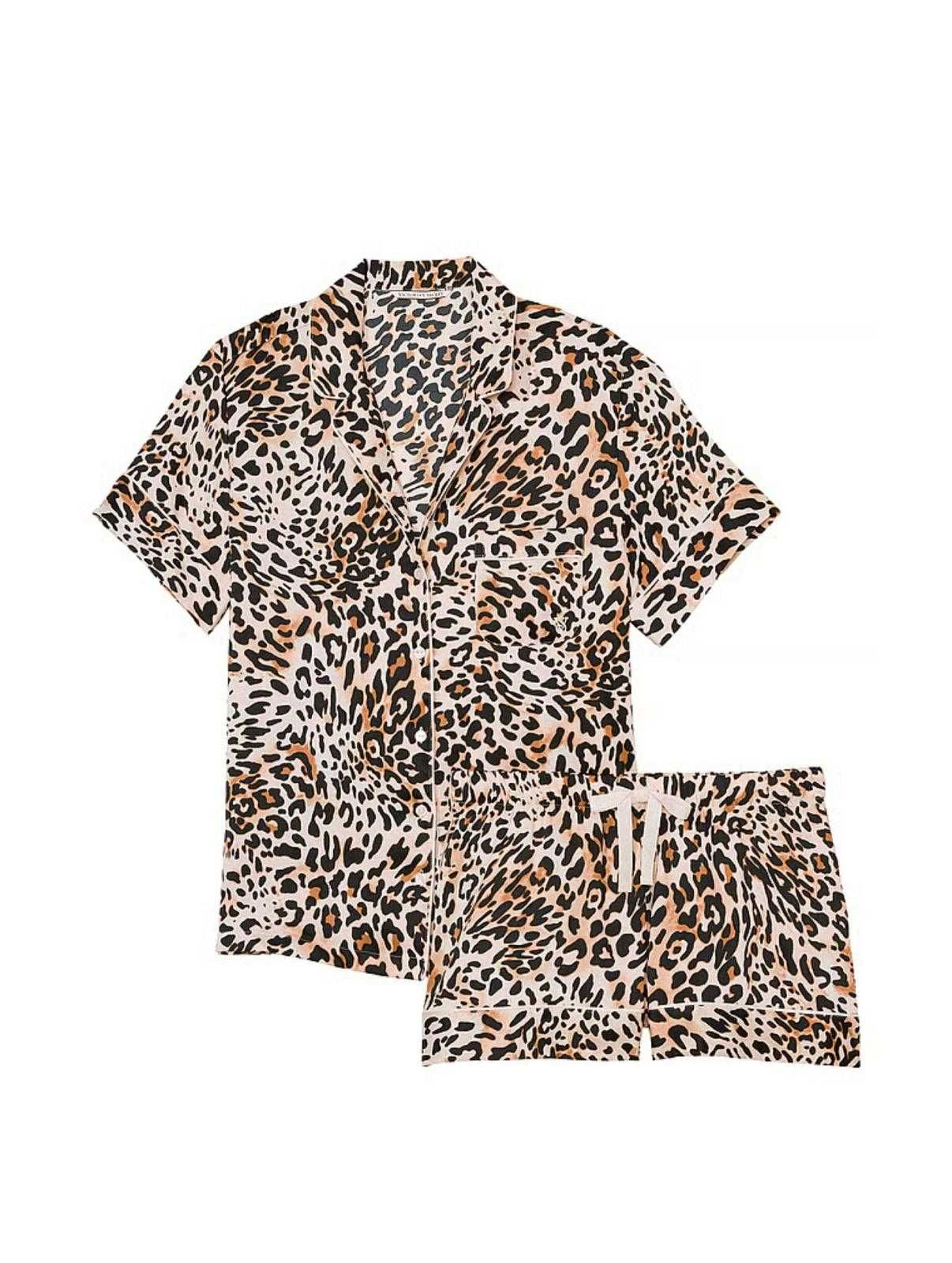 Victoria's Secret - Set Pijama scurta. Imprimeu Leopard sau Floral.