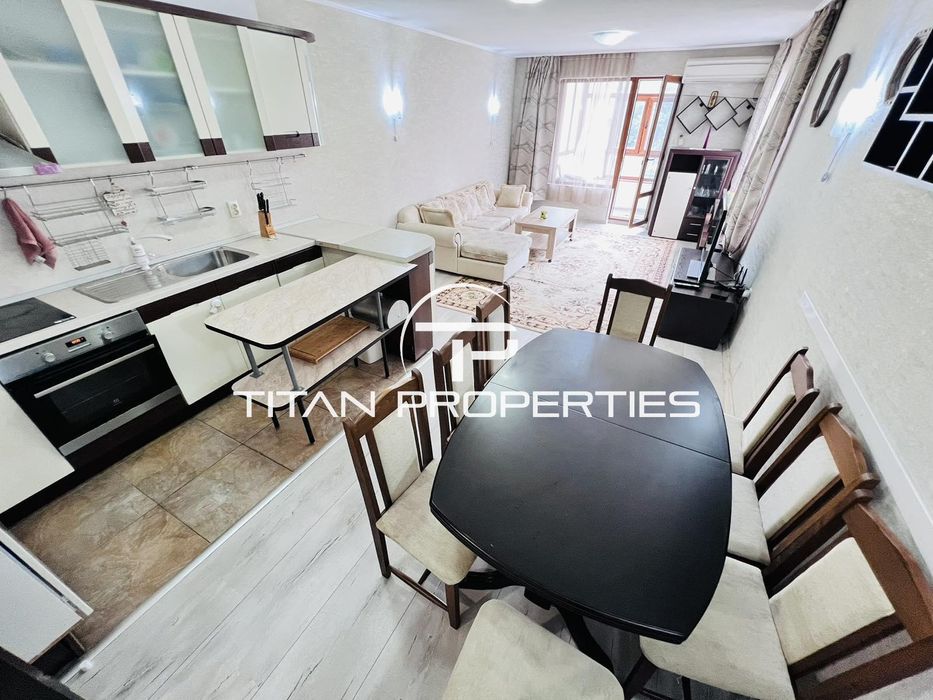 Дава се под наем Двустаен апартамент в Бургас, Лазур - 68 кв.м за 510 € - Снимка #1