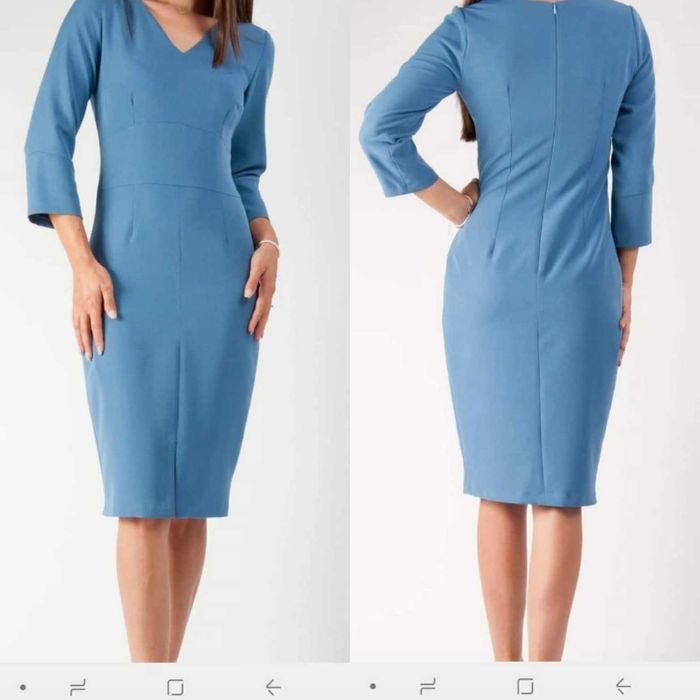 Rochie albastru deschis, Moze, marimea 38, cu eticheta