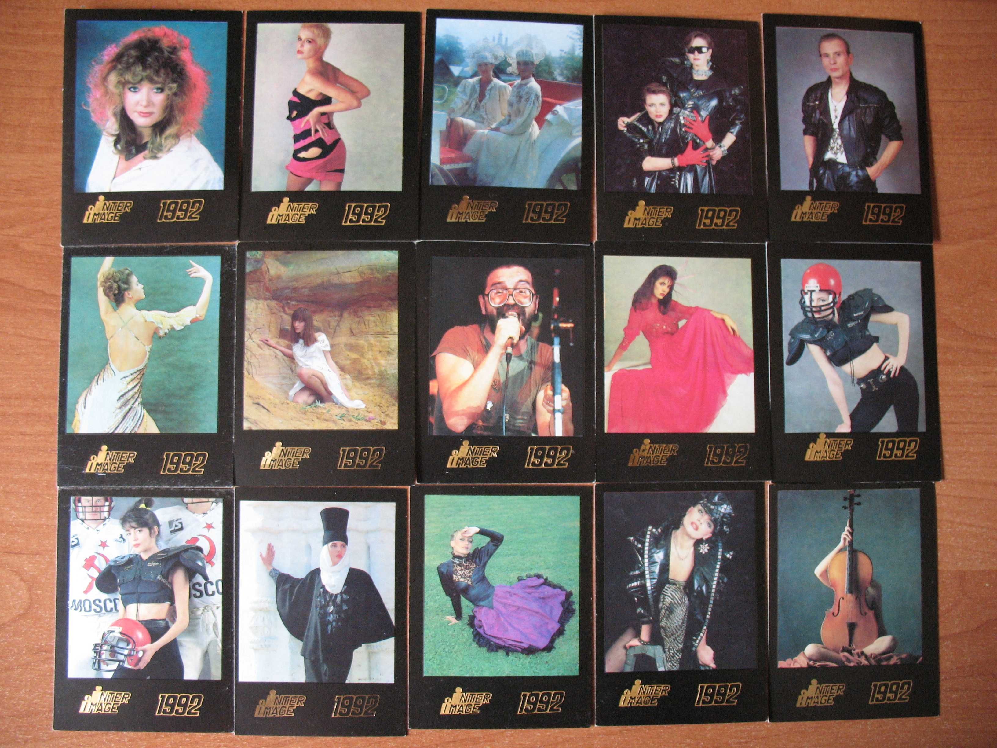 Календарики из серии "INTER IMAGE" 1992 год