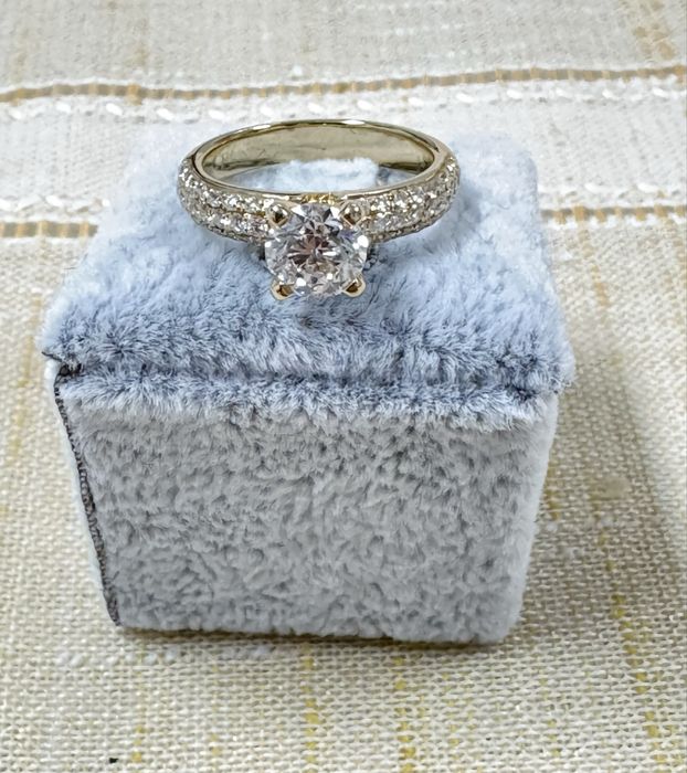 Inel Aur 18k Diamante naturale 1.5CT, pret fix
