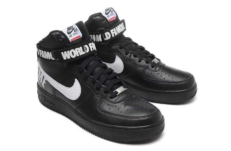 Ghete sneakers dama Supreme Air Force 1 - 94 World Famous bascheti