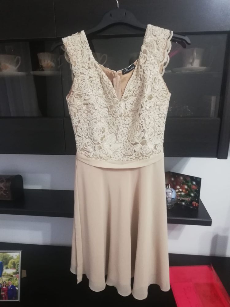 Rochie de ocazie bej