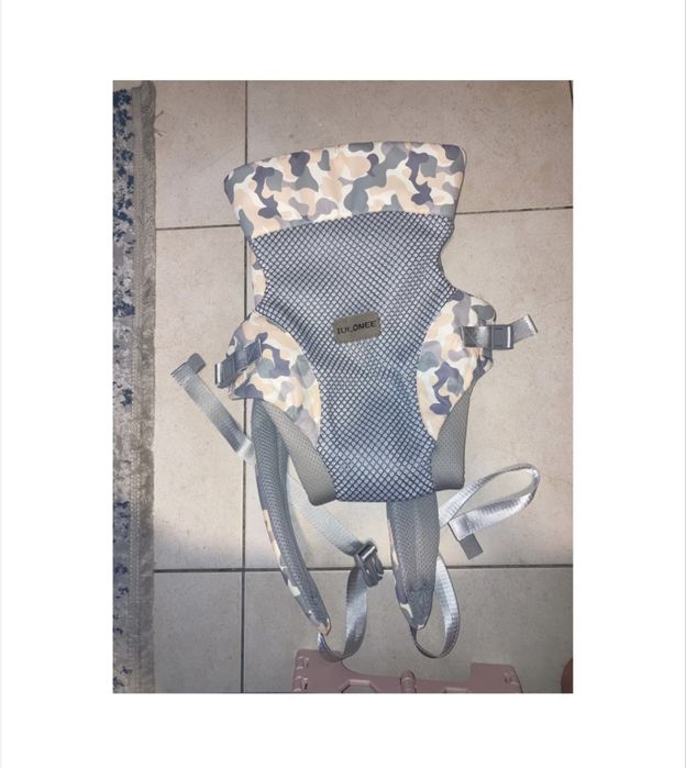 Marsupiu Ergonomic BABYPARK, 4 in 1 pozitii de purtare, 100% bumbac