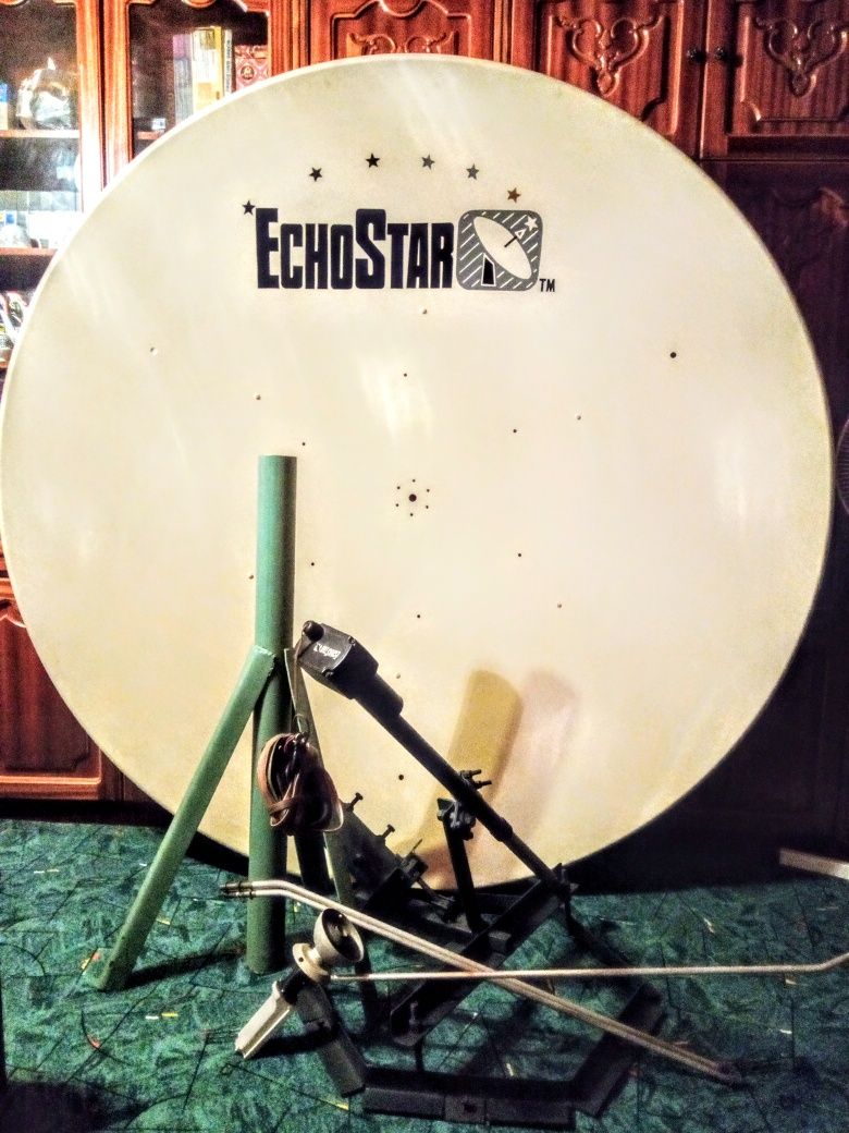 Parabolica EchoStar -2m Al suport LNB analog/antena/trepied/brat motor