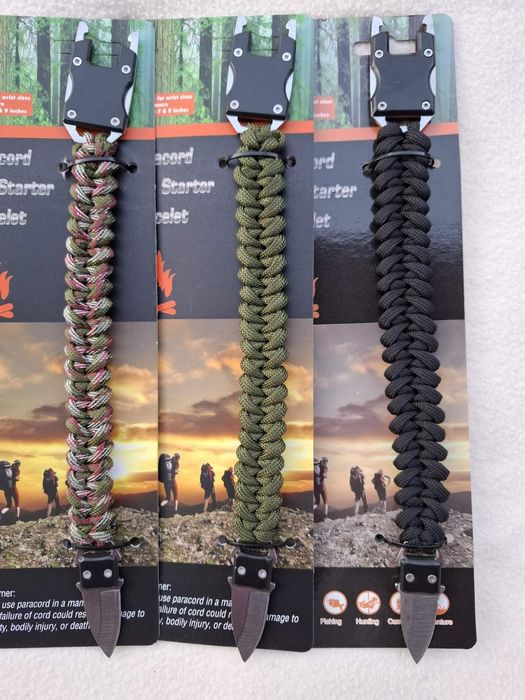 Гривна за оцеляване от паракорд с ножче