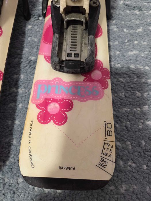 Vand set ski + clapari copii 4-6 ani (Ski 80cm, clapari 15/16)