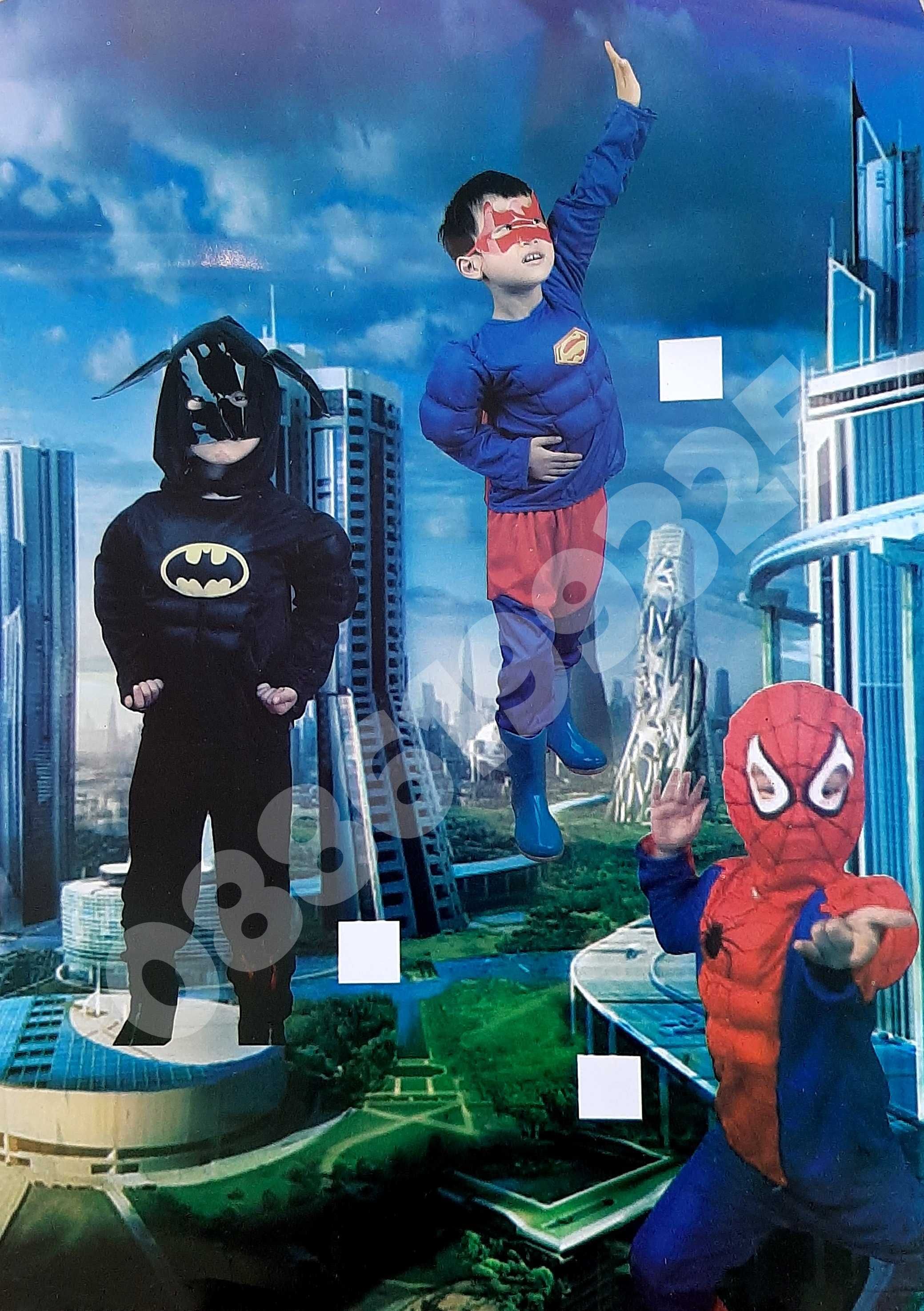 Детски маскировъчен костюм Батман с мускули, Подходящ за Хелуин