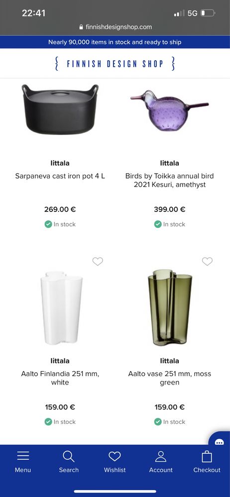 Дизайнерски колекционерски чаши на Iittala / Финландия 4 бр налични