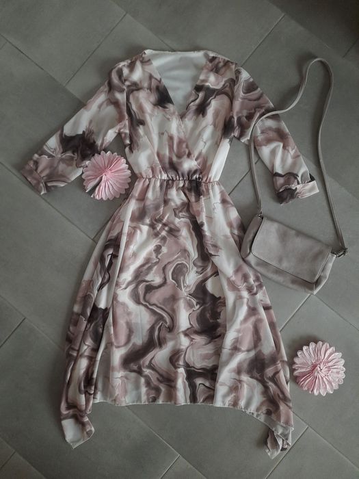 Rochie lunga asimetrica