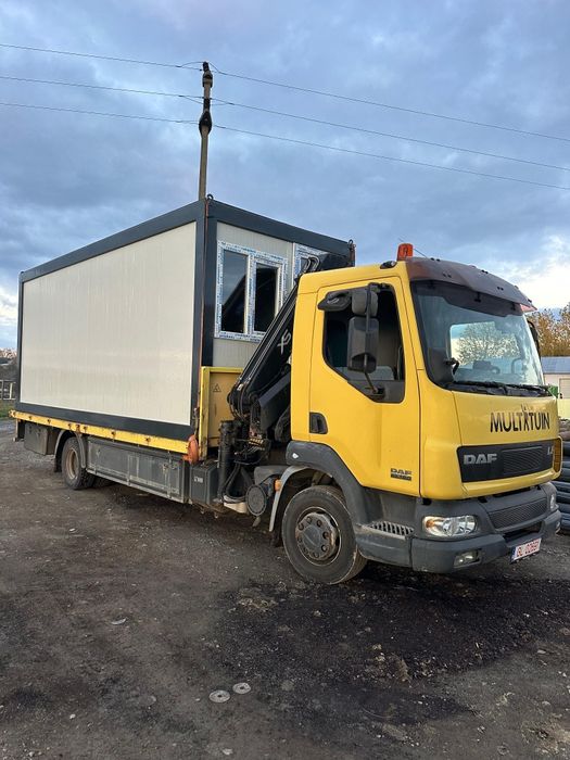 Transport cu macara containere modulare agabaritice