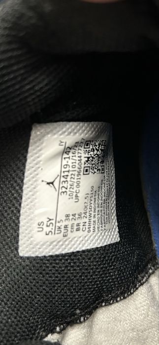 Nike Jordan 6 Rings White/Game Royal-Black marimea 37-38