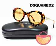%ПРОМО% DSQUARED2 – Дамски огледални слънчеви "TIGER’S EYE" очила нови