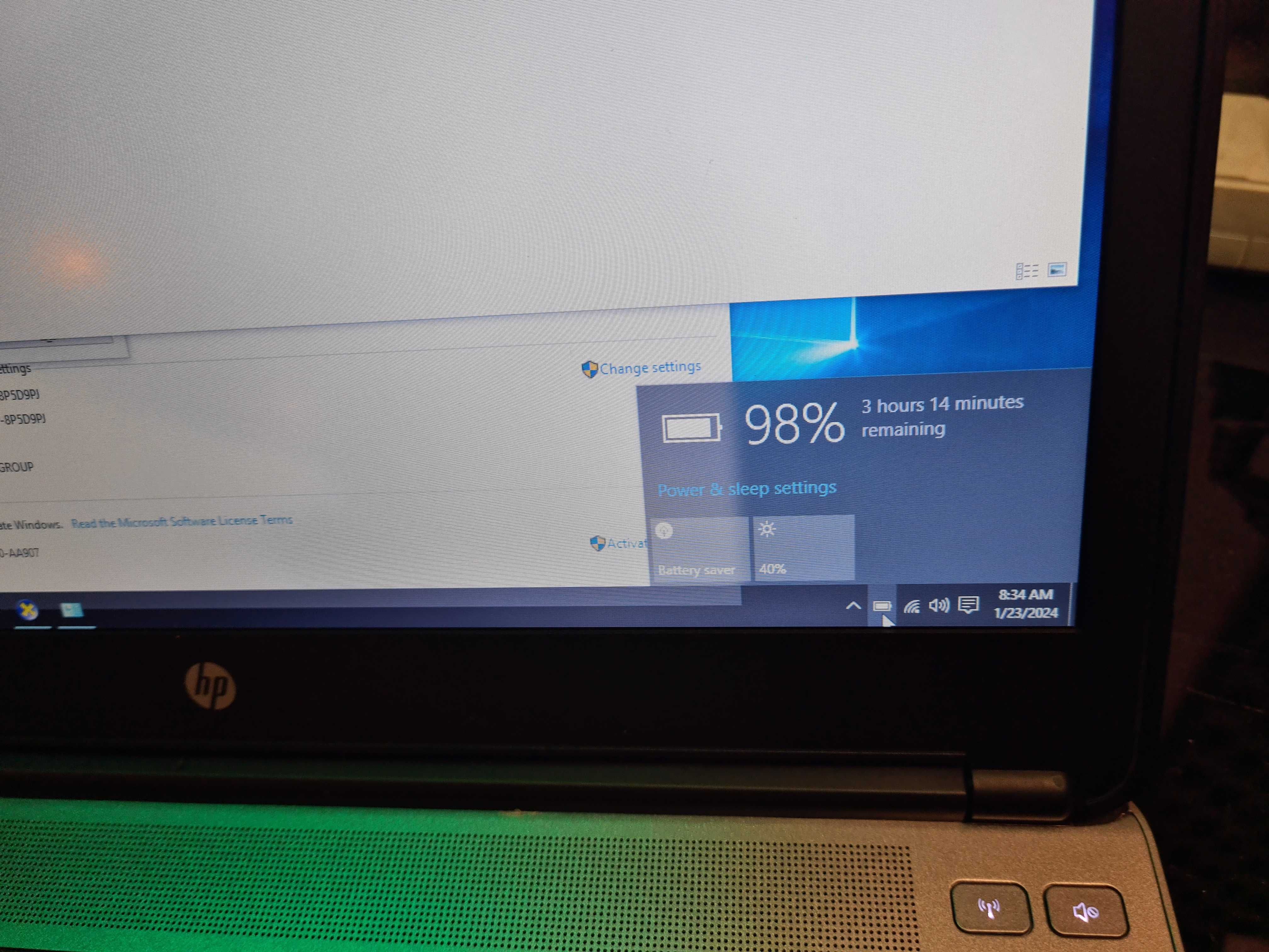 Laptop HP Probook 640 I5 8gb SSD "14 LED 3 ore baterie