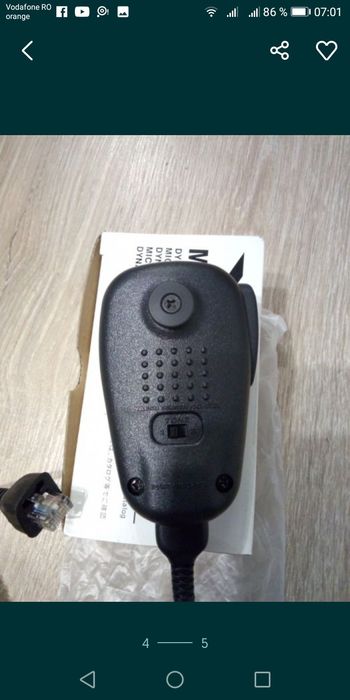 Microfon  yaesu //statie emisie recepție nou