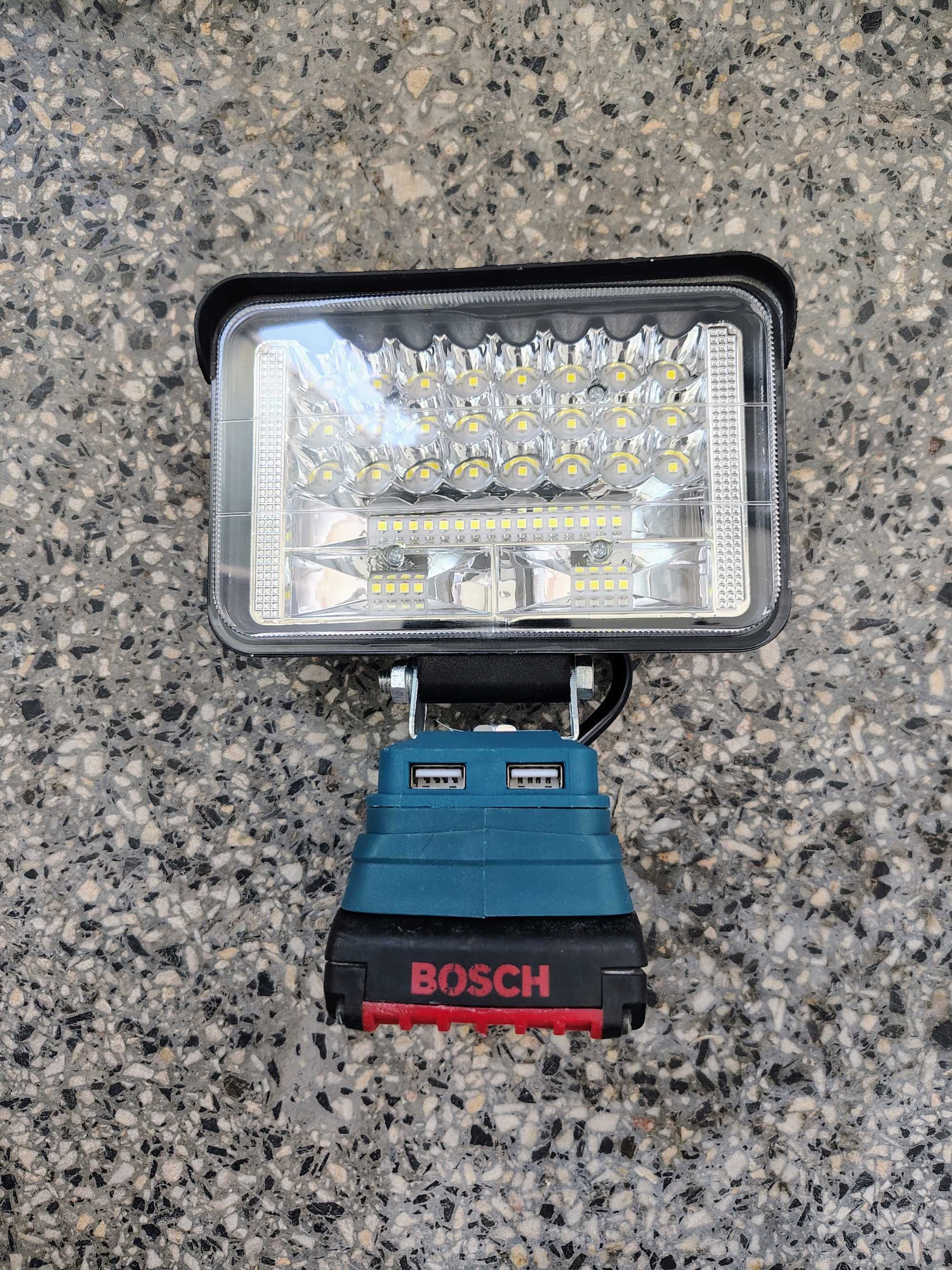 LED прожектор фенер за батерия Bosch,Makita,Dewalt 18v