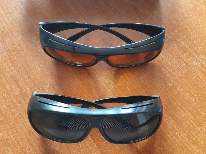 Set 2 perechi ochelari pentru condus, zi/noapte, protectie UV
