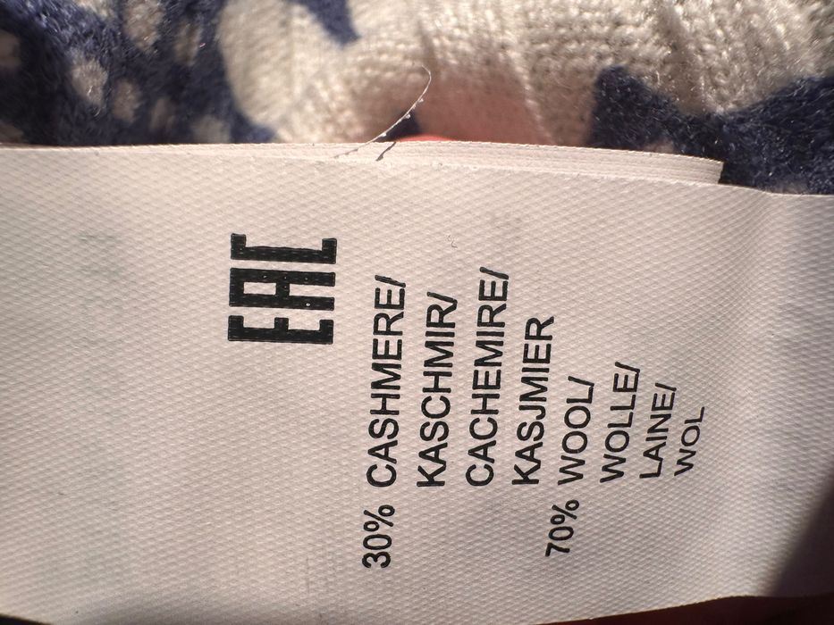 Pulover Lana70% si casmir 30% nou