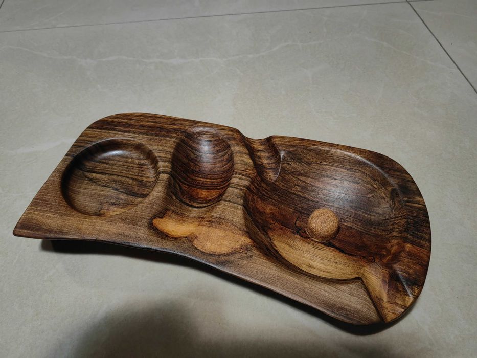 Пепелник за пури и лула с място за чаша.