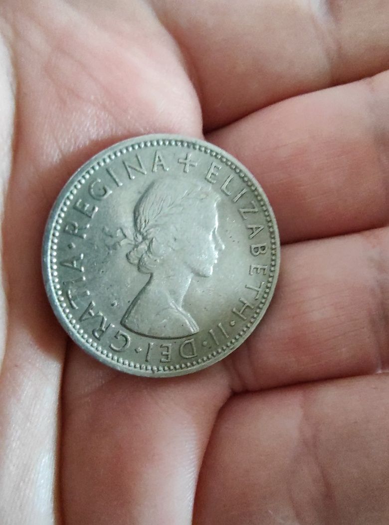 Монета - 2 шилинга 1958г.